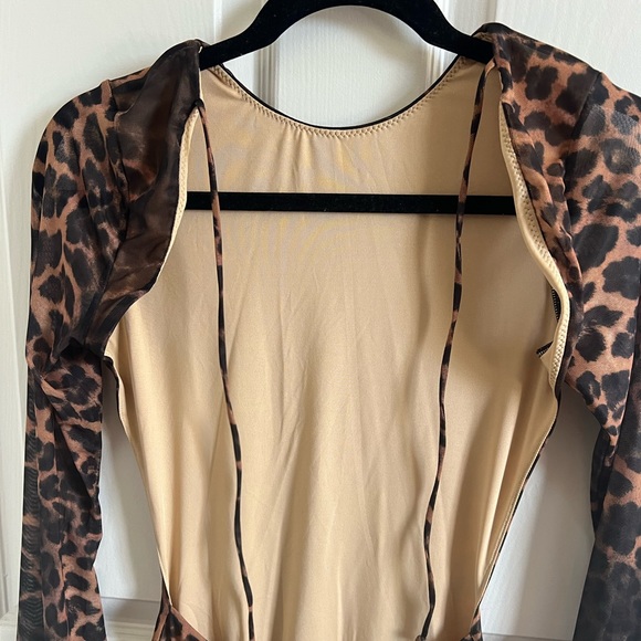 White Fox Cheetah Print Dress - Picture 7 of 7